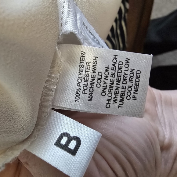 Loft Cream Blush Blouse Mixed Media Small - Picture 6 of 7